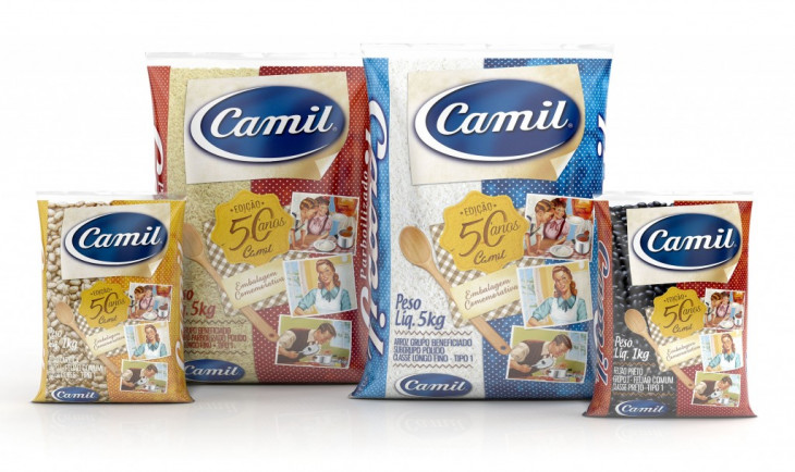A Camil conta com marcas como Camil (grãos), União (açúcar) e Coqueiro (pescados). Foto: Divulgação.