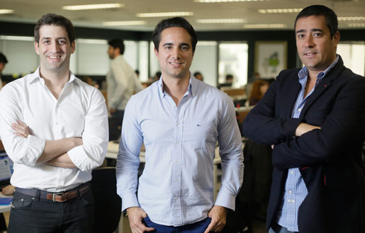 Henrique Russowsky, Marcos Del Valle e Xavier Penat, sócios da Jüssi. Foto: Divulgação.