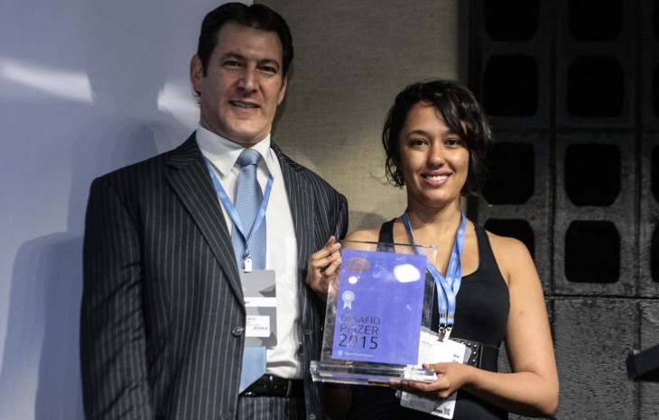 O primeiro lugar do Desafio Pfizer ficou com a iCare. Foto: Divulgação.