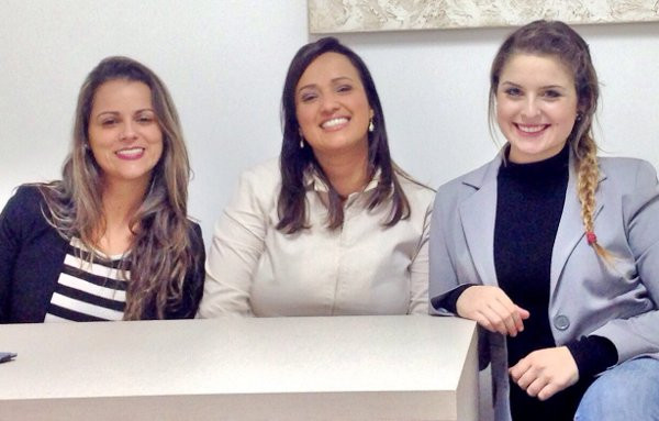 Carol Salomão, Renata Dal-Bó e Iassana Rech.