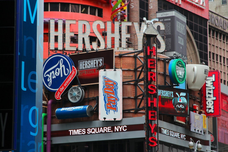 A Hershey’s está presente em 90 países. Foto: Tupungato/Shutterstock.