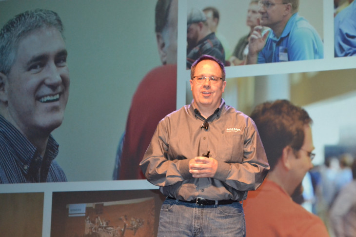 John Miller, durante seu keynote no Solid Edge University.
