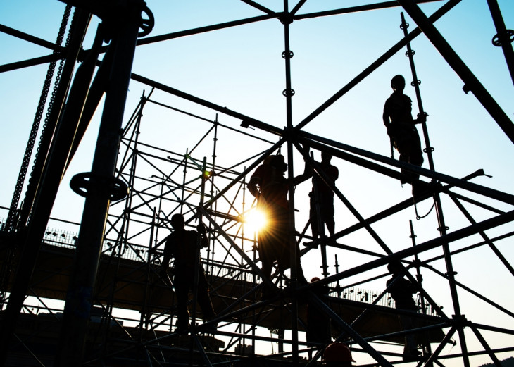 Construção está desacelerando no país. Foto: Shutterstock