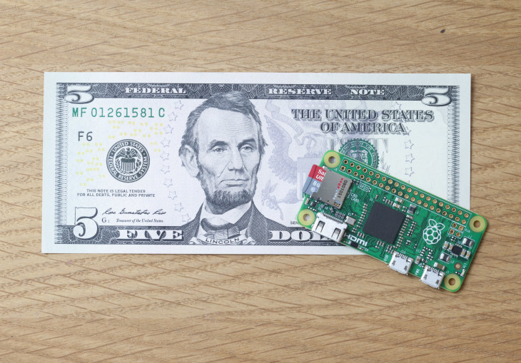 Raspberry Pi Zero custa US$ 5. Foto: reprodução.