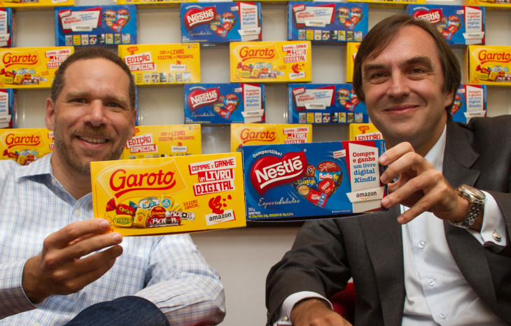 A Amazon.com.br e a Nestlé lançaram a promoção Bombom de Ler. Foto: Divulgação.