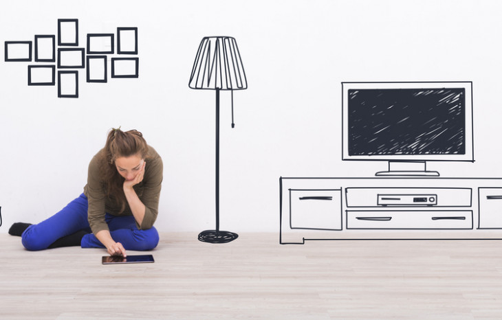 O Mooble possibilita ao usuário simular ambientes com recursos 3D. Foto: Twin Design/Shutterstock.
