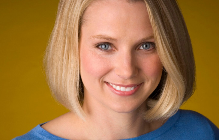 Marissa Mayer sem muitos motivos para sorrir. Foto: divulgação/Yahoo.