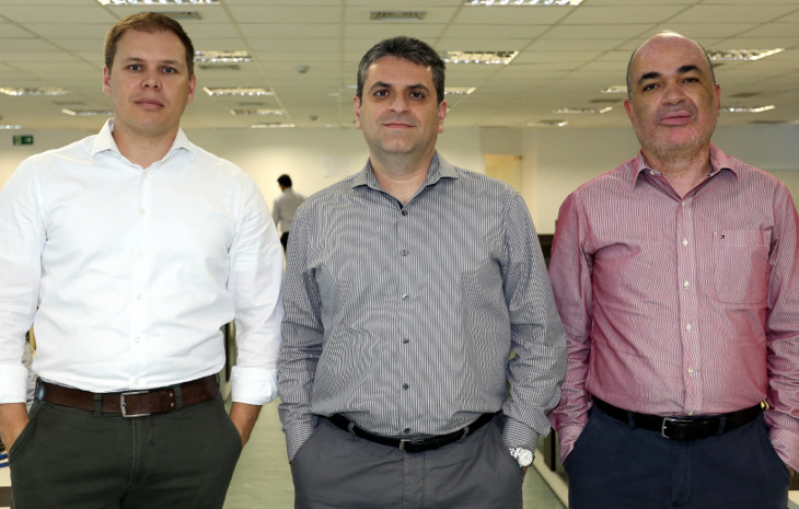 Sergio Ferreira, Fernando Riva e Marcelo dos Santos, sócios da Iteris. Foto: Divulgação.