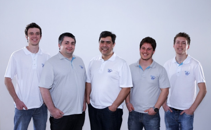 Vagner Pedroni, Giuliano Dossin, Clayton Munhoz, Ricardo Rigo e Mauricio Ripke.