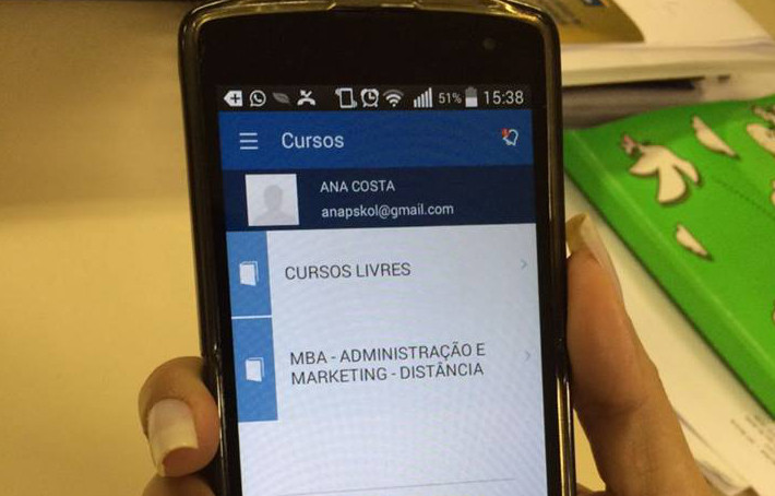 O Centro Universitário Internacional (Uninter) lançou o aplicativo Univirtus. Foto: Divulgação.