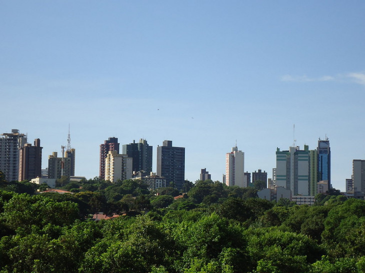 Vista do centro de Cascavel. Foto: Wikipedia.