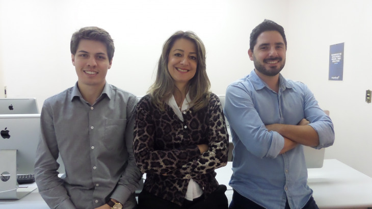Erick Scudero, Simone Leal Kosmalski e Alex de Araújo.
