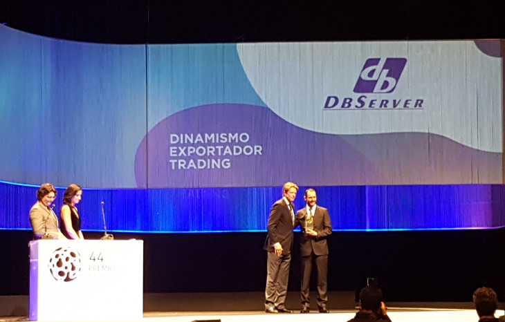 A DBServer venceu o Prêmio Exportação RS na categoria Dinamismo Exportador - Trading.