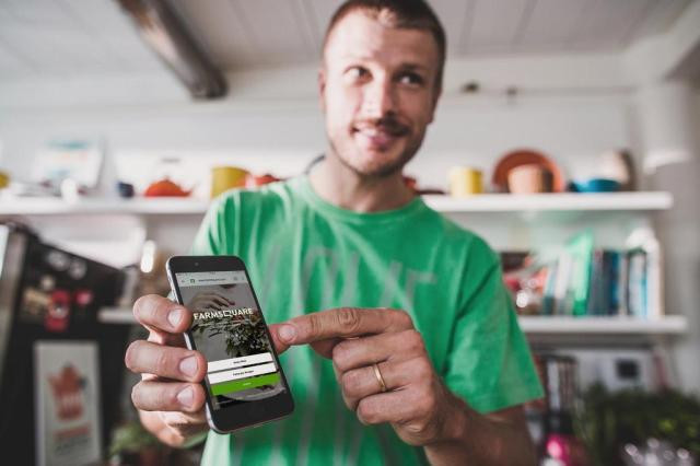 A FarmSquare conecta quem cultiva os alimentos com quem procura por eles. Foto: Divulgação.