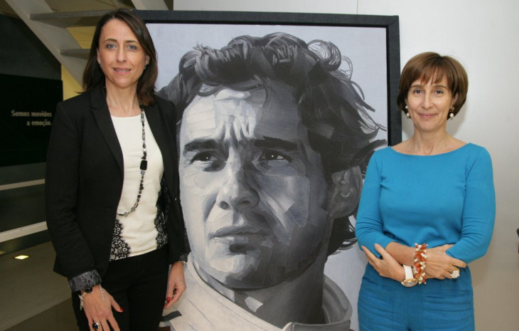 Cristina Palmaka, presidente da SAP, e Viviane Senna.