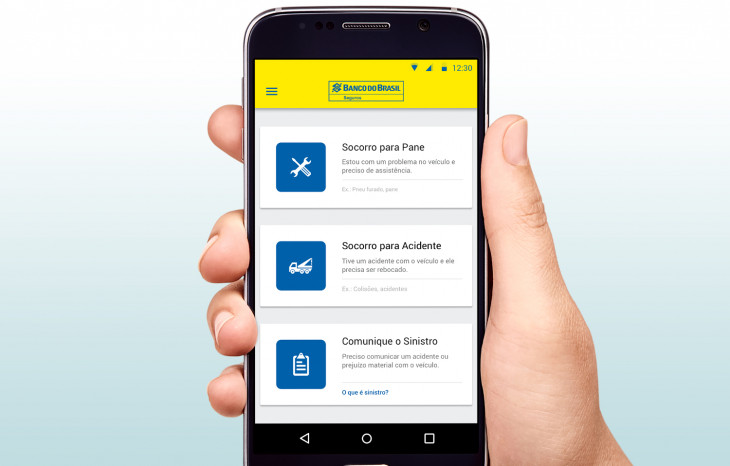O BB e a Mapfre lançaram um app que permite que todo o trâmite do sinistro via mobile. Foto: Divulgação.