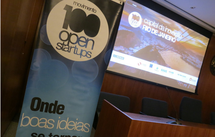 O movimento 100 Open Startups conecta startups a 120 grandes empresas do Brasil. Foto: Divulgação.