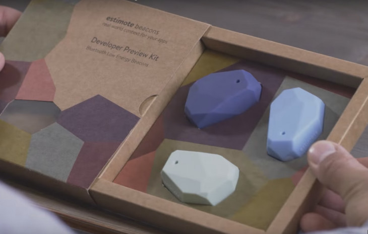 O projeto da Fulllab usará beacons importados, produzidos pela Estimote. Foto: Divulgação.