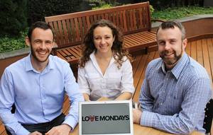Luciana Caletti, Shane O'Grady e David Curran. Foto: divulgação.