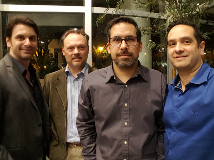 Eduardo Silveira, Marcelo Klebanowycz, Felipe Paim e Carlos Dottori.