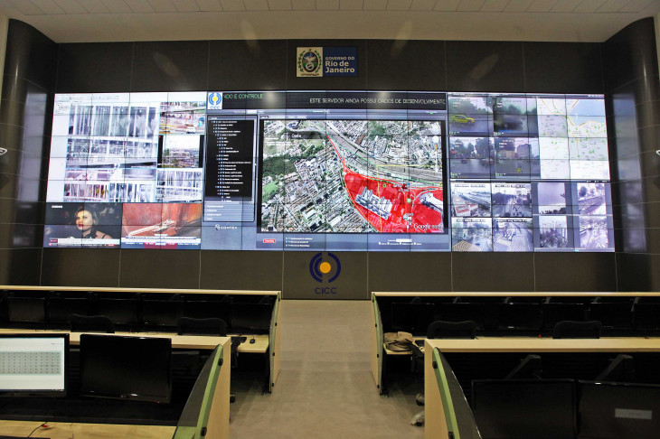 Alertas do app vão para o Centro Integrado de Comando e Controle do Rio de Janeiro. Foto: Marcelo Horn.