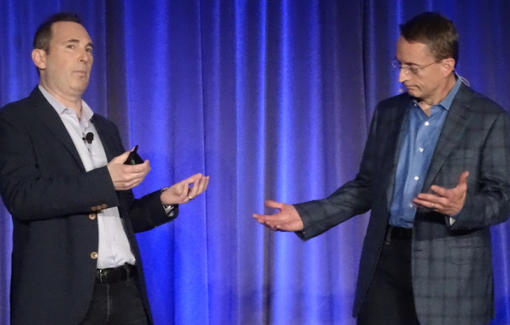 Andy Jassy e Pat Gelsinger.