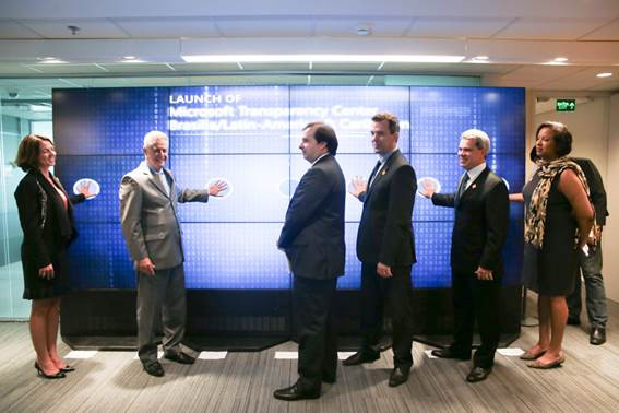 A Microsoft inaugurou, em Brasília, o Centro de Transparência da América Latina. Foto: Divulgação.