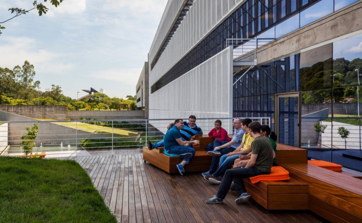 Funcionários do SAP Labs.
