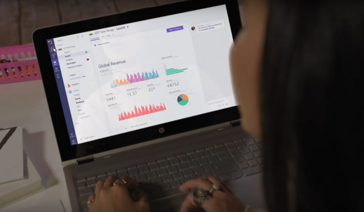 A Microsoft acaba de lançar o Teams para competir com Slack e HipChat. Foto: Divulgação.