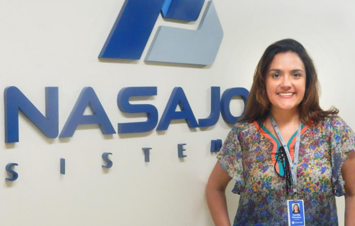 Cecília Ferreira, gerente de marketing da Nasajon Sistemas. Foto: Divulgação.