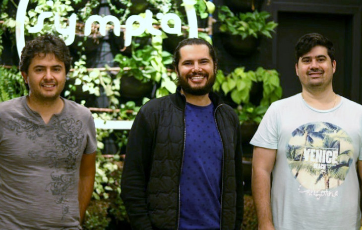 Marcelo Cartacho, Rodrigo Cartacho e David Tomasella, sócios da Sympla. Foto: Divulgação.