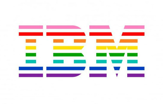 Logo da IBM versão arco-íris.
