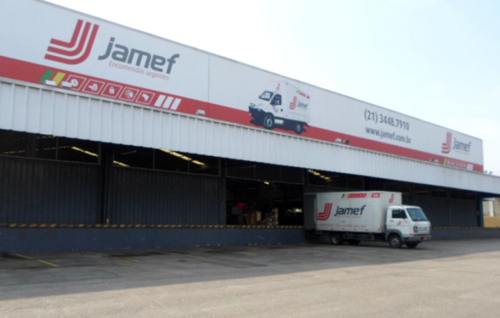 A Jamef conta com mais de 2,8 mil colaboradores e 1,2 mil veículos. Foto: Divulgação.