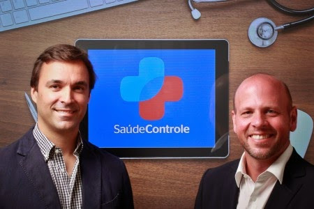 Phelipe Spielmann e Adrianno Barcellos, fundadores do SaúdeControle. Foto: Divulgação.