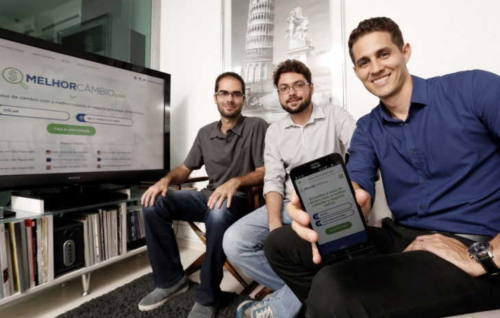 Felipe Amaral, Alexandre Monteiro e Stéfano Assis. Foto: Divulgação.