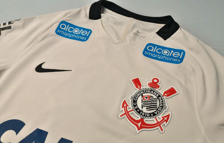 A Alcatel é a nova patrocinadora do Sport Club Corinthians Paulista. Foto: Divulgação.