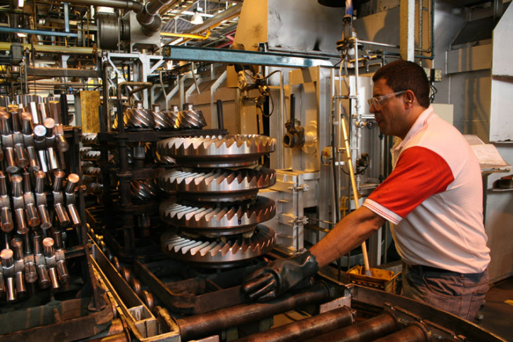 Linha de produção da Meritor. Foto: divulgação.