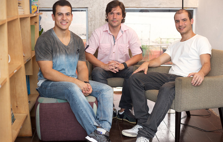 Victor Demétrio, Marcus Ribeiro e Arthur Granado. Foto: Divulgação.