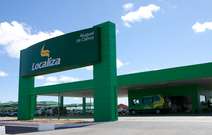 A Localiza tem 561 agências em sete países. Foto: Divulgação.