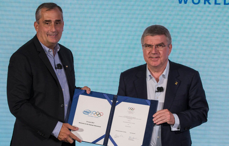 O Comitê Olímpico Internacional e a Intel anunciaram uma parceria tecnológica. Foto: IOC/Greg Martin.