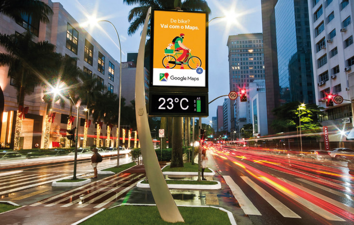A Vivo e a JCDecaux firmaram um acordo para implantar small cells em mobiliário urbano. Foto: Divulgação.