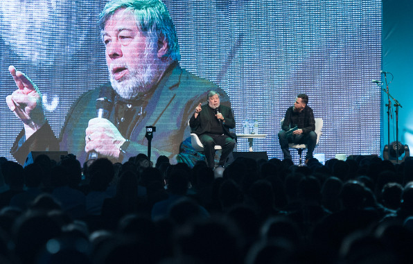 Steve Woziak realizou uma palestra em Porto Alegre na última semana. Foto: Bruno Todeschini/PUCRS.
