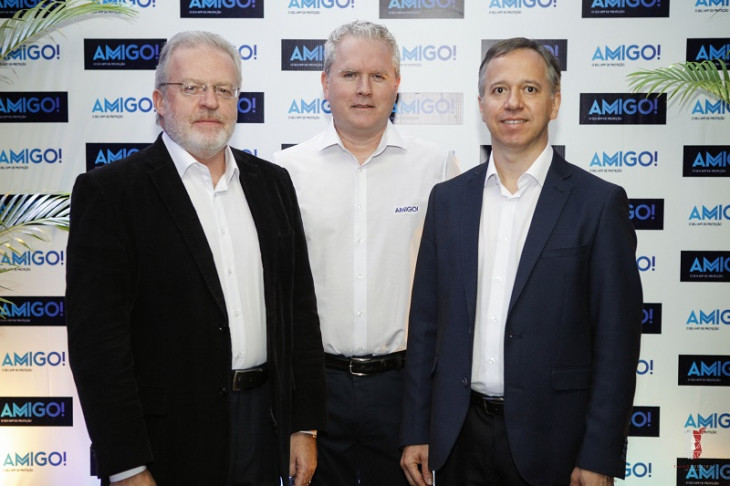 Ronaldo Stamm, Martin Henkel e Elton Medeiros. Foto: Mandrake Filmes.