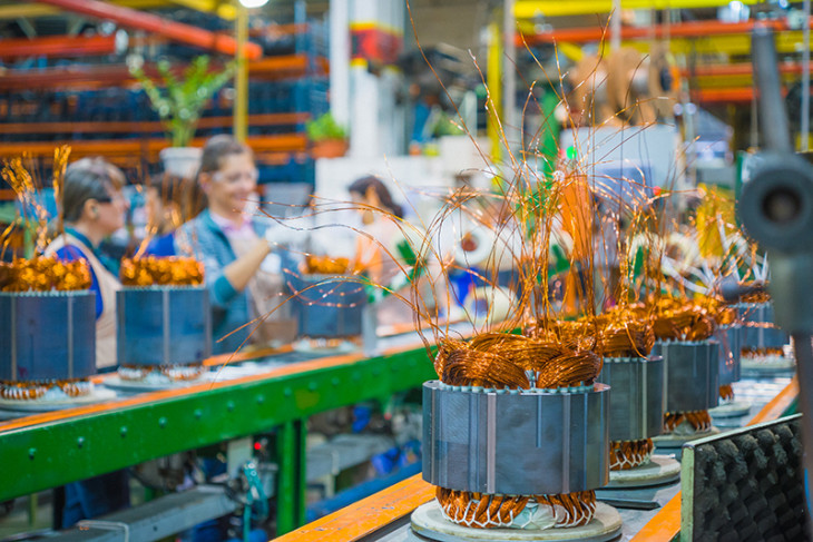 A WEG é uma das maiores fabricantes de equipamentos elétricos do mundo. Foto: Divulgação.