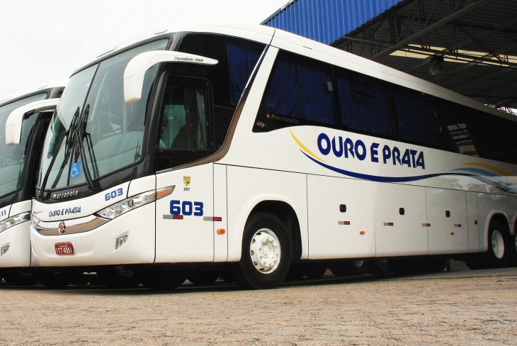 Ônibus da Ouro e Prata. Foto: Divulgação Ouro e Prata.