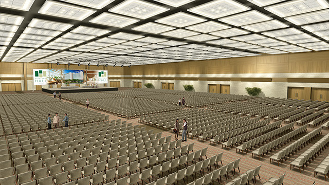 Sala para eventos será a maior do país. Foto: divulgação.