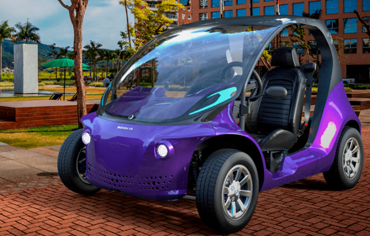 A Mobilis acaba de lançar o Li, primeiro carro elétrico produzido inteiramente em SC. Foto: Divulgação.