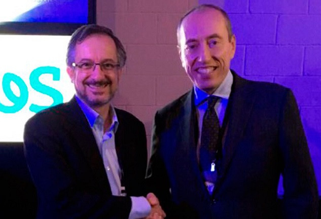 Nelson Campelo e Yves Guillaumot, CEOs da Ustore e da Atos.