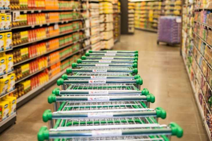 Carrinhos de compras em supermercado do Zaffari. Foto: Zaffari.