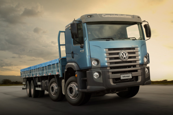 Os caminhões da Volkswagen saem de fábrica com a solução da WiFi Legal. Foto: Divulgação.